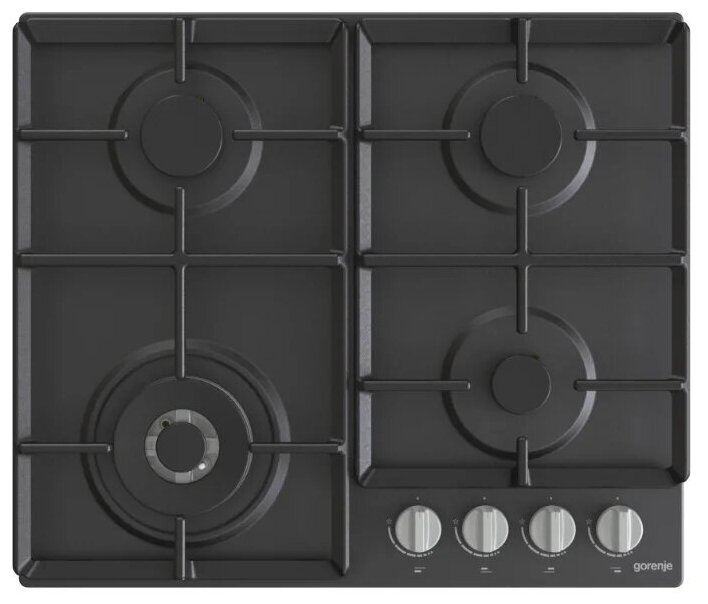 Поверхность газовая GORENJE G641EXB чёрная (чугун)